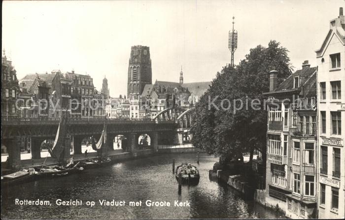 Rotterdam Viaduct met Groote Kerk