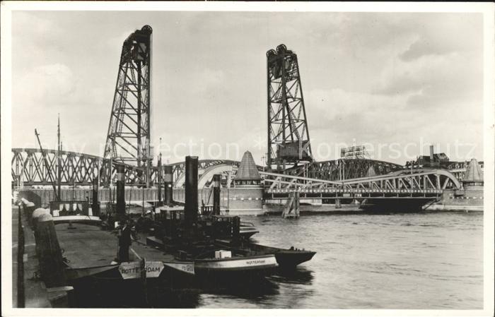 Rotterdam koningshaven met hefbrug Hebebruecke