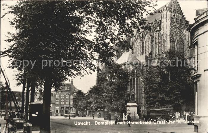 Utrecht Domplein Standbeeld Graaf Jan van Nassau Denkmal