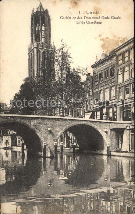 Utrecht Dom Oude Gracht Gaardbrug