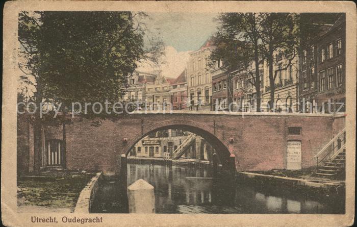 Utrecht Oudegracht Kanal Bruecke