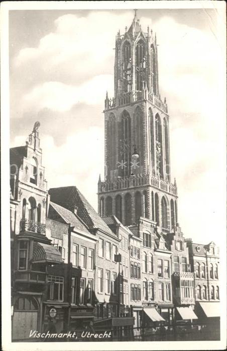 Utrecht Vischmarkt Domtoren