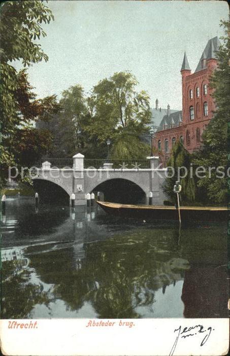 Utrecht Absteder Brug Kanal Bruecke Kahn