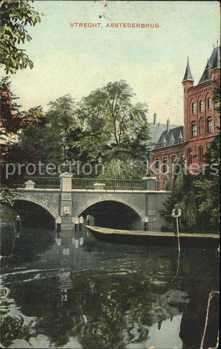 Utrecht Abstederbrug Kanal Bruecke Kahn