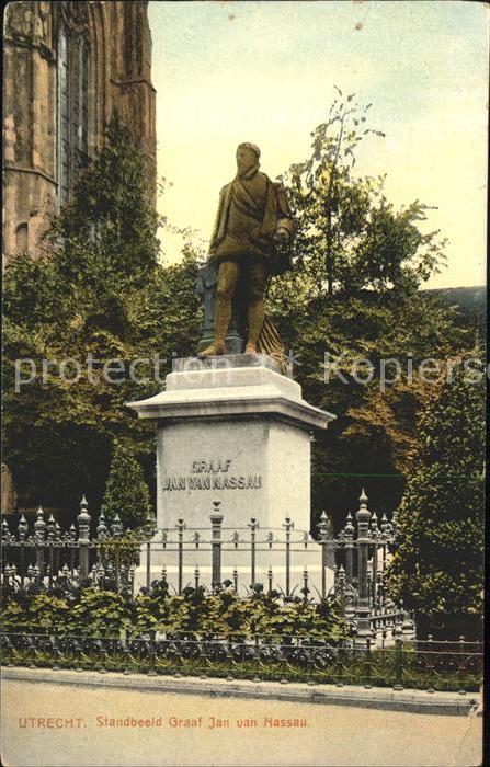 Utrecht Standbeeld Graaf Jan van Nassau Statue Denkmal