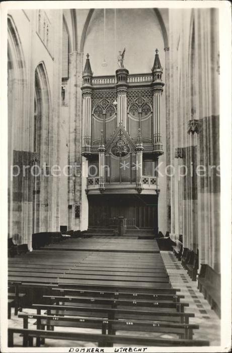 Utrecht Interieur Domkerk Dom Orgel
