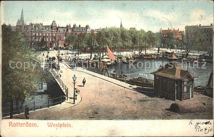 Rotterdam Westplein Brug Bruecke Schiffe