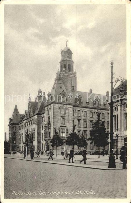 Rotterdam Coolsingel met Stadhuis