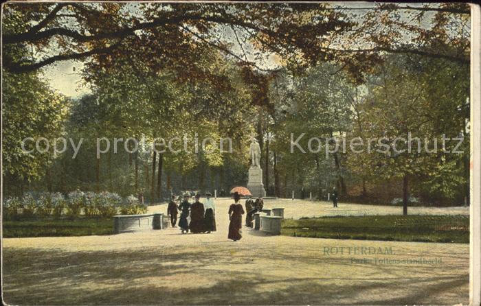 Rotterdam Park Tollens Standbeeld Statue Denkmal