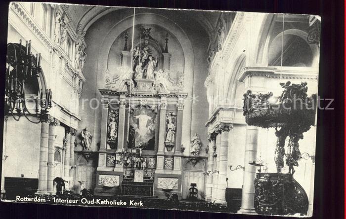 Rotterdam Interieur Oud Katholieke Kerk Kirche Kanzel Altar