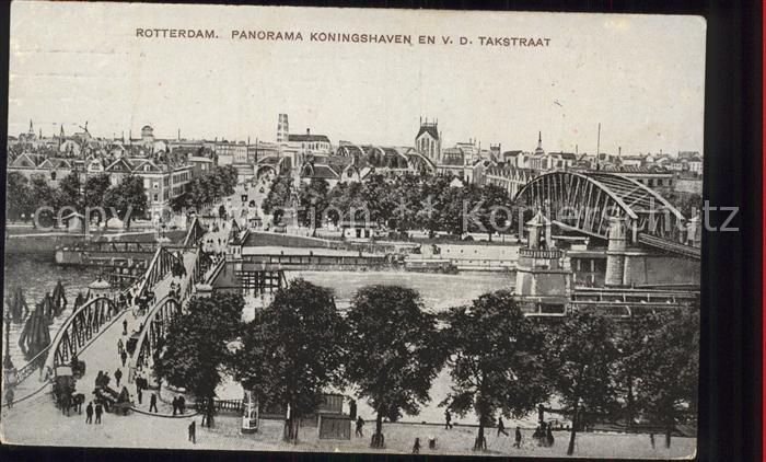 Rotterdam Panorama Koningshaven en V.D. Takstraat Bruecke