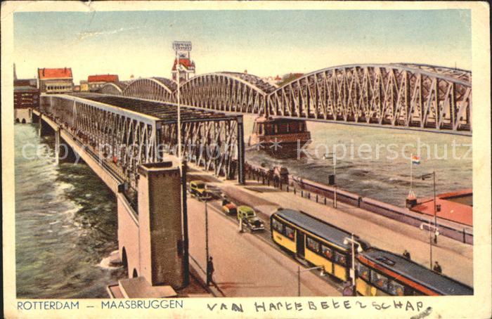 Rotterdam Maasbruggen Bruecke Strassenbahn