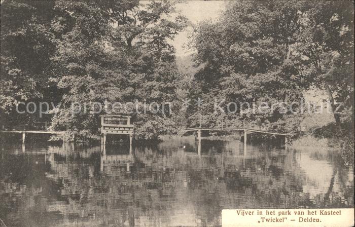 Delden Vijver in het park Kasteel Twickel