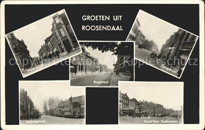 Roosendaal Straat Markt Postkantoor
