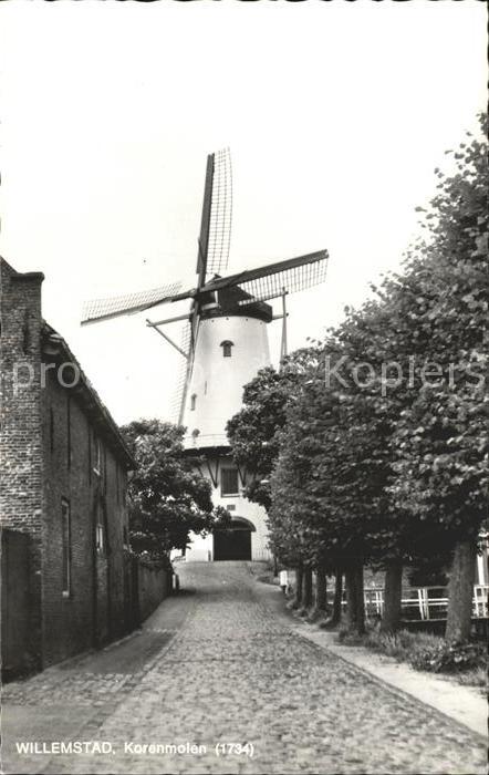 Willemstad Niederlande Korenmolen Muehle 18. Jhdt.