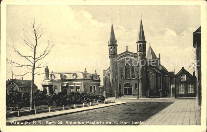 Waalwijk RK Kerk St Antonius Pastorie en H. Hart beeld