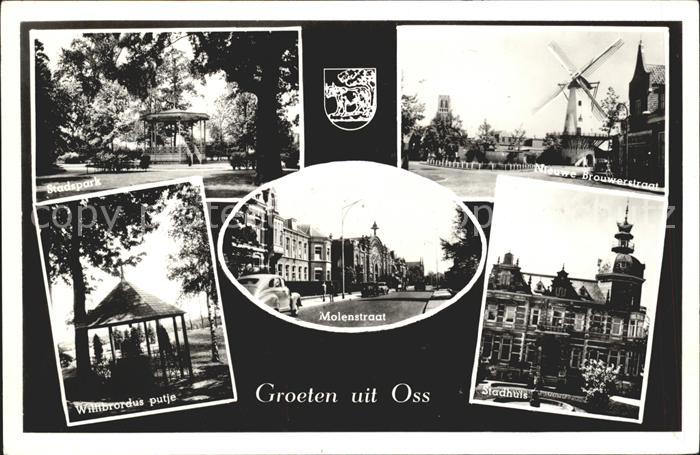 Oss Stadspark Brouwerstraat Molen Putje Stadhuis Moldenstraat Wappen