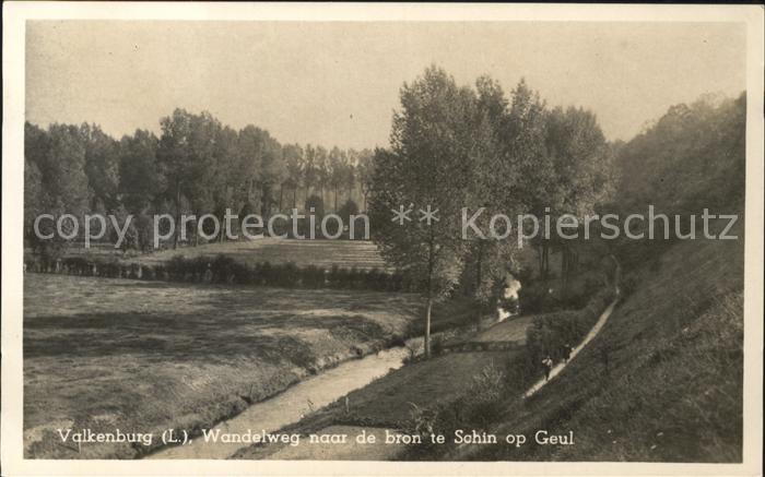 Valkenburg aan de Geul Wandelweg naar de bron te Schin op Geul