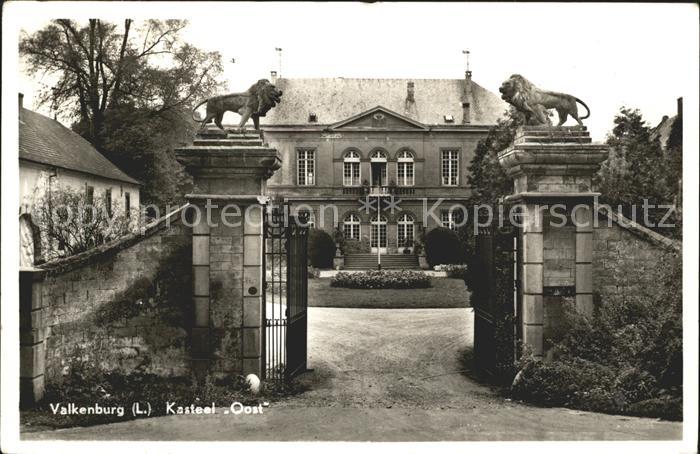 Valkenburg aan de Geul Kasteel Oost Schloss Loewenskulptur