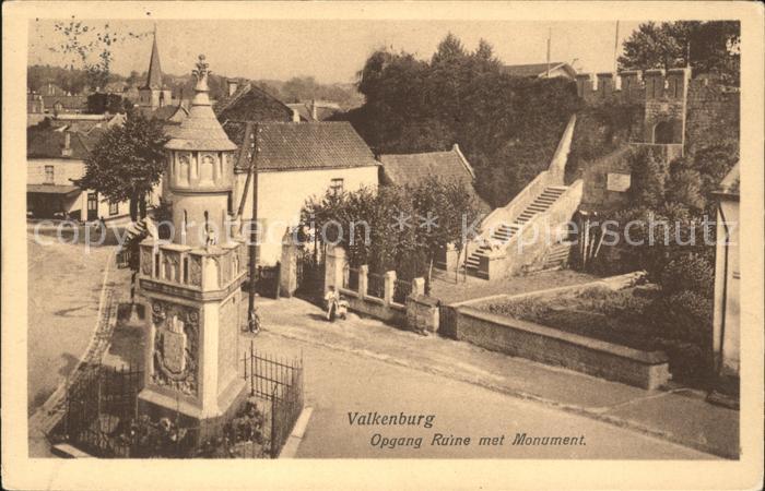Valkenburg aan de Geul Opgang Ruine met Monument