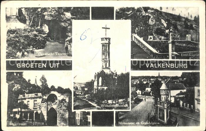 Valkenburg aan de Geul Openlucht Theater Lourdesgrot Monument Grendelplein Berke