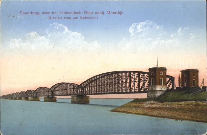 Moerdijk Niederlande Spoorbrug over Hollandsch Diep