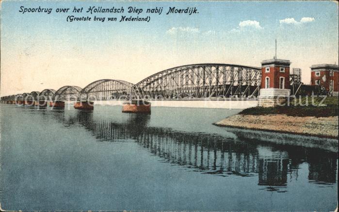 Moerdijk Niederlande Spoorbrug over Hollandsch Diep