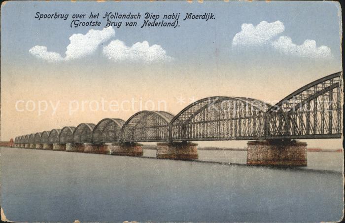 Moerdijk Niederlande Spoorbrug over Hollandsch Diep