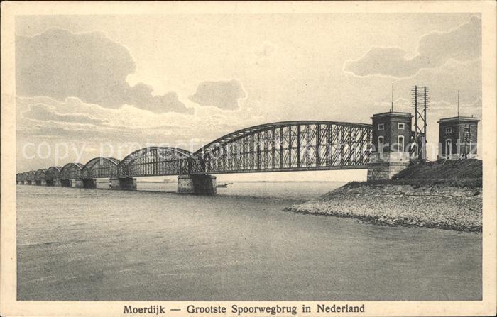 Moerdijk Niederlande Grootste Spoorwegbrug in Nederland