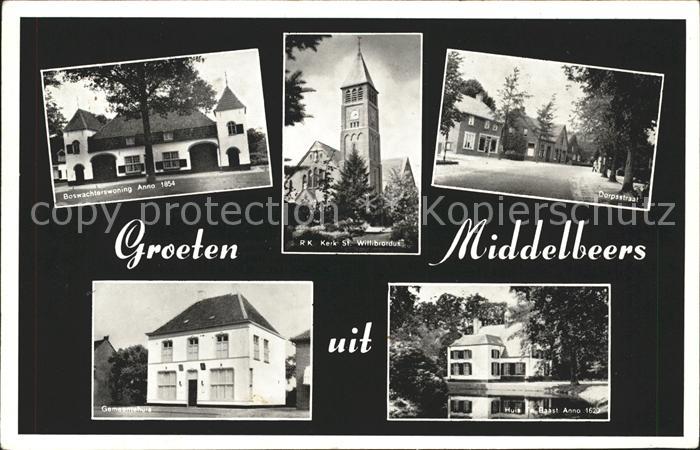 Middelbeers Boswachterswoning Dorpsstraat Gemeentehuis Kerk