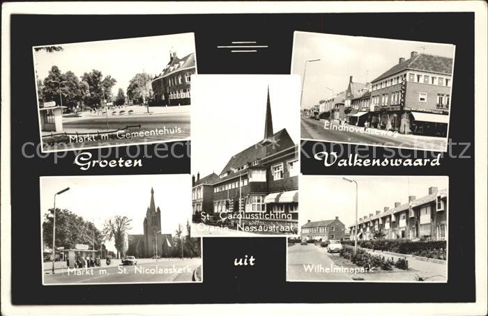 Valkenswaard Markt Gemeentehuis Eindhovenseweg Kerk St Carolusstichting Wilhelmi