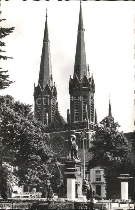 Tilburg Standbeeld Koning Willem II St Jozefkerk