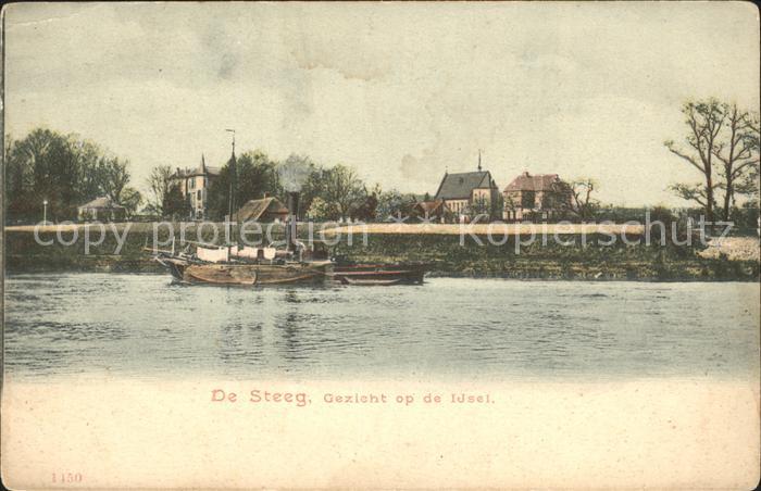 De Steeg Gezicht op de Ijssel Schiff
