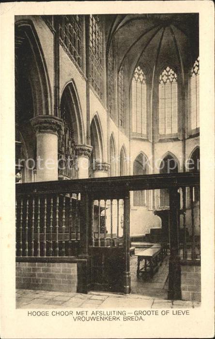 Breda Noord-Brabant Hooge Choor Vrouwenkerk