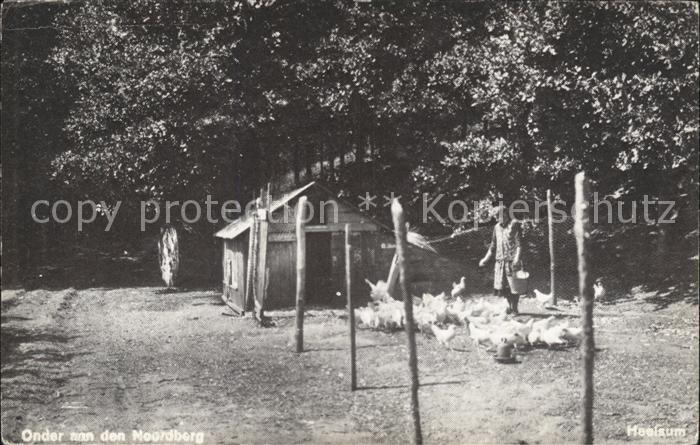 Doorwerth Onderaan de Noordberg Frau mit Huehnern