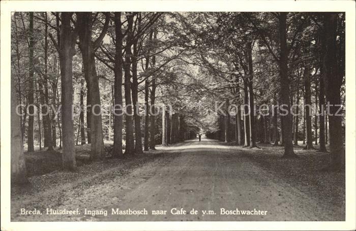 Breda Noord-Brabant Ingang Mastbosch Cafe Boschwachter