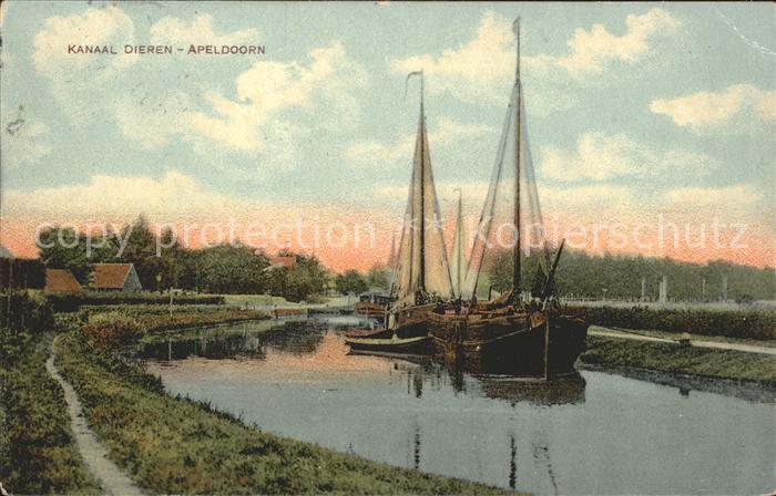 Dieren Kanaal nach Apeldoorn Segelschiffe