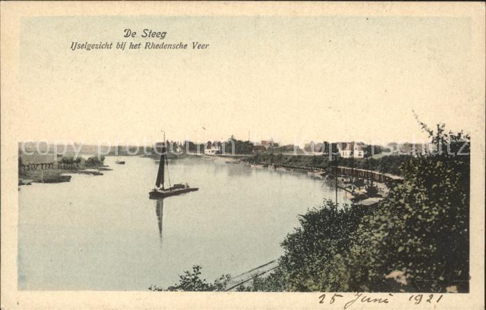 De Steeg Ijselgezicht Rhedensche Veer Segelboot