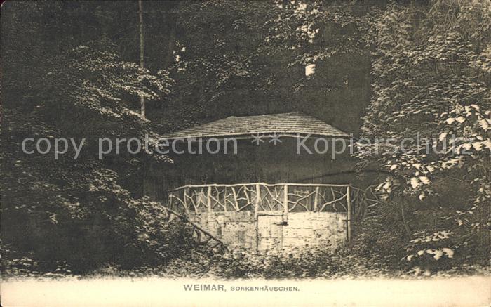 Weimar Thueringen Borkenhaeuschen