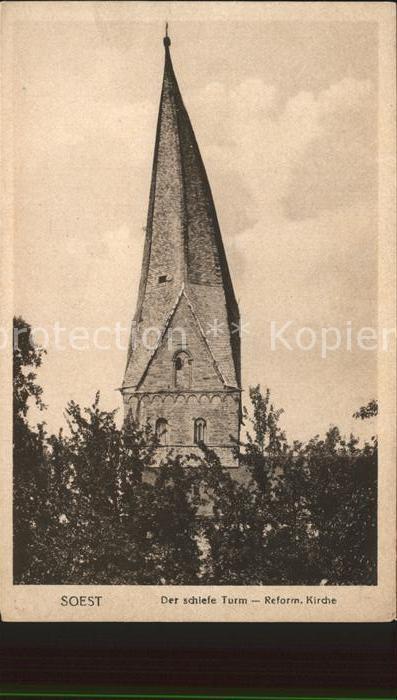 Soest Arnsberg Der schiefe Turm Reform. Kirche