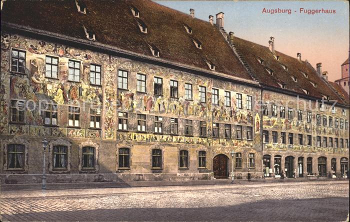 Augsburg Freske am fuerstlichen Fuggerhaus