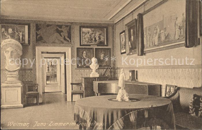Weimar Thueringen Juno Zimmer im Goethehaus