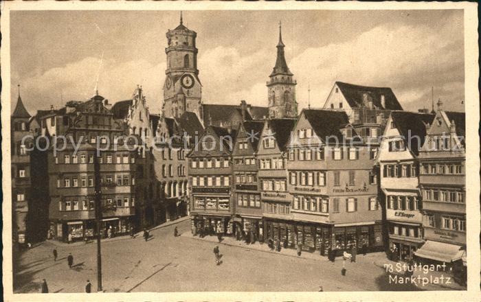 STUTTGART  CITY Marktplatz Kirche