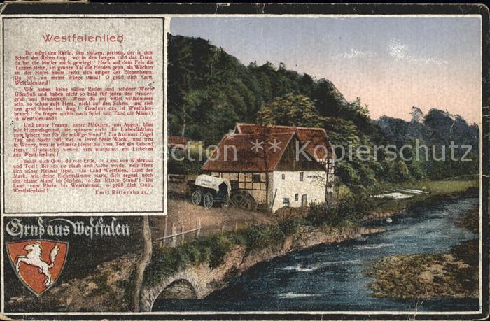 Westfalen Region Westfaelische Bauernhaeuser Westfalenlied Wappen