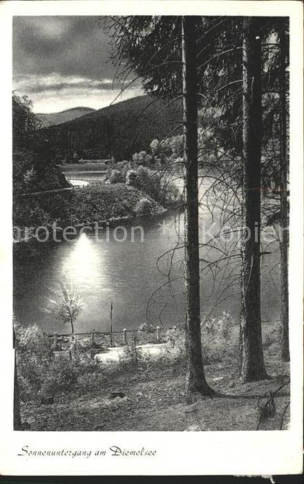 Diemelsee Sonnenuntergang am Diemelsee