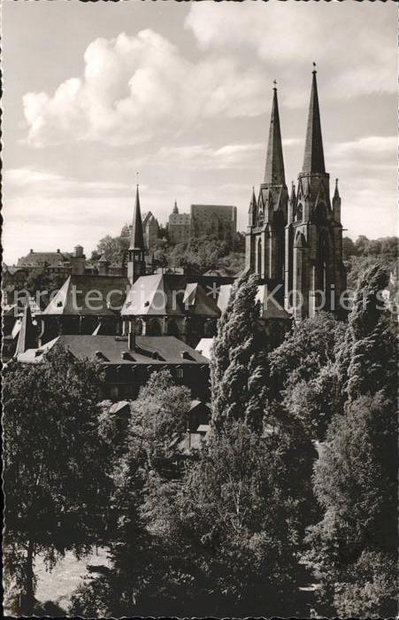 Marburg Lahn St. Elisabethkirche Universitaetsstadt