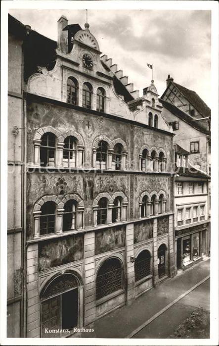 Konstanz Bodensee Rathaus Fassadenmalerei