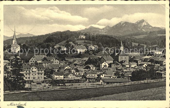 Miesbach Gesamtansicht mit Alpenpanorama