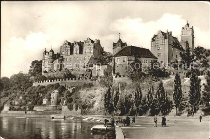 Bernburg Saale Blick zum Schloss