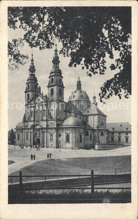 FULDA Hessen Dom Barock Kupfertiefdruck